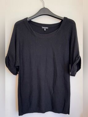 EILEEN FISHER 100% MERINO WOOL SHORT SLEEVE SWEATER